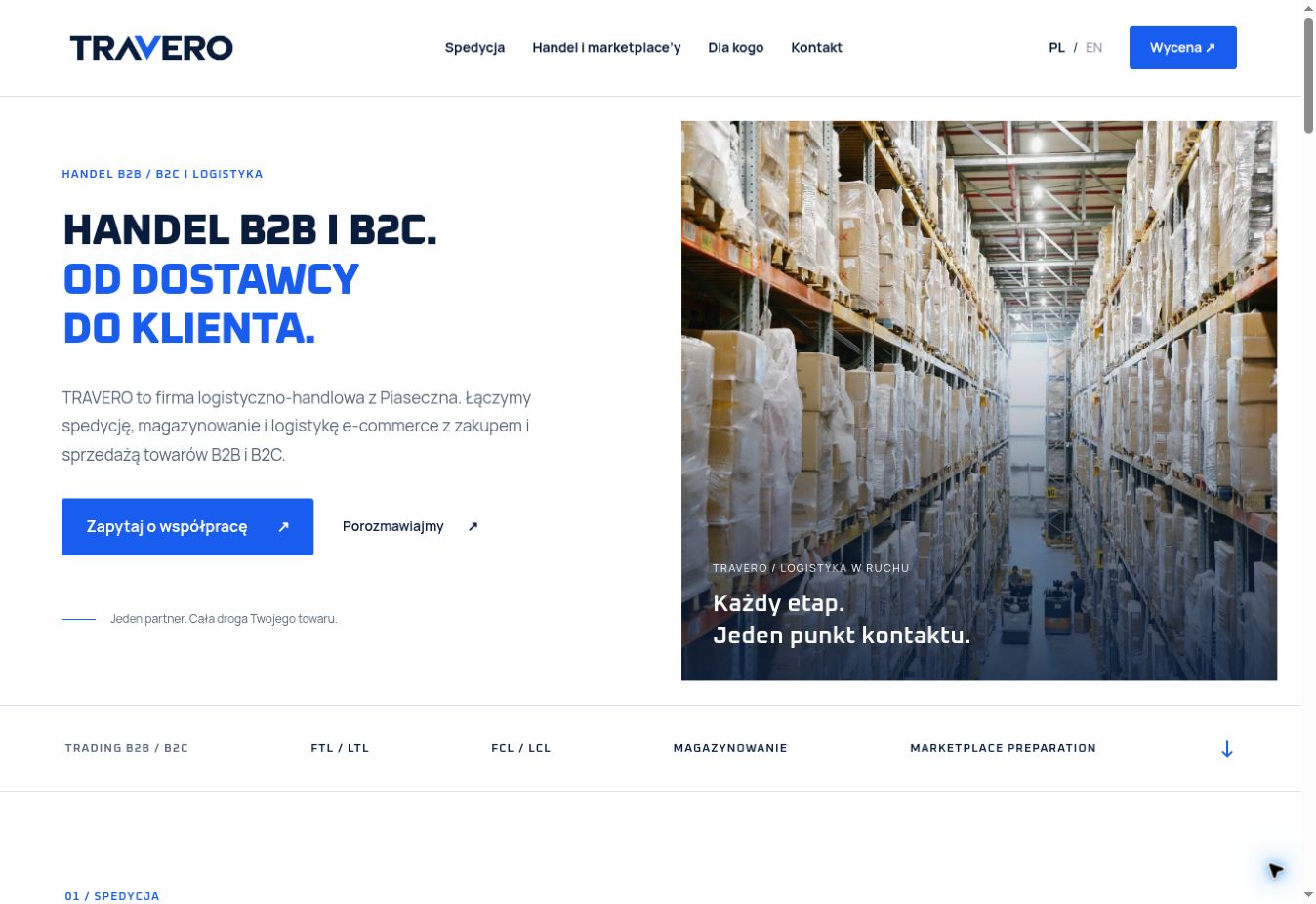 Travero website preview